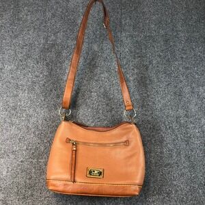 b.o.c. Brown Faux Leather Shoulder Bag Hobo Crossbody Purse
